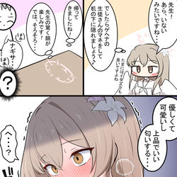 This is a pixiv picture whose title is ナギちゃんのどっきり.