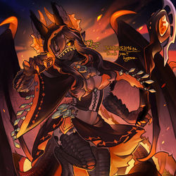 This is a pixiv picture whose title is 【Skeb】ご依頼者様OCさん🔥.