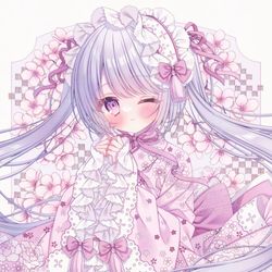 This is a pixiv picture whose title is 🌸🎀.