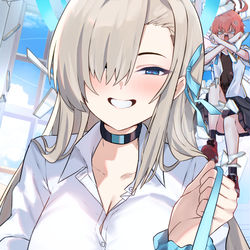 This is a pixiv picture whose title is 先生は私のワンちゃんだよ♡.