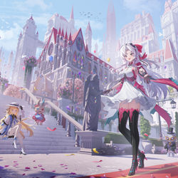 This is a pixiv picture whose title is 黎那汐塔狂欢之旅.