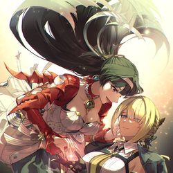 This is a pixiv picture whose title is アストラとイヴリン.
