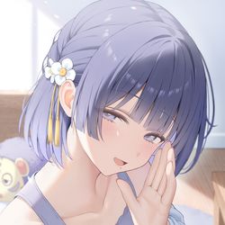 This is a pixiv picture whose title is 美鈴ASMR.