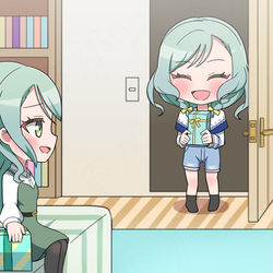 This is a pixiv picture whose title is 紗夜日菜誕生日！.