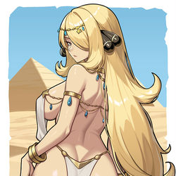 This is a pixiv picture whose title is シロナ - Egyptian Dancer.