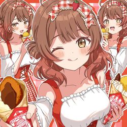 This is a pixiv picture whose title is クレープ佑芽ちゃん！✨.