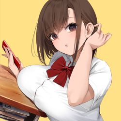 This is a pixiv picture whose title is 男子が好きな女性の仕草をググってさっそく仕掛けにいく片思いJK.