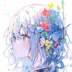 This is a pixiv picture whose title is 『underwater』.