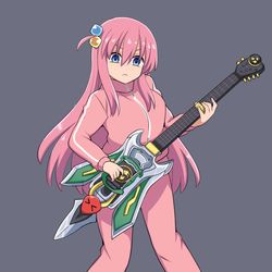This is a pixiv picture whose title is ぼっちちゃん雷電激震.