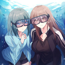 This is a pixiv picture whose title is ぶくぶく我慢.
