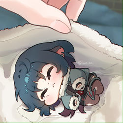 This is a pixiv picture whose title is 😴.