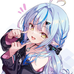 This is a pixiv picture whose title is 雪花ラミィ.