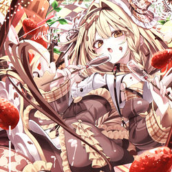 This is a pixiv picture whose title is チョコレートでいっぱいに！🍫🍓⟡.·.