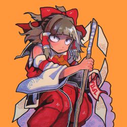 This is a pixiv picture whose title is れいむ.