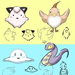 This is a pixiv picture whose title is なぞのモンスター。.