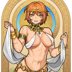 This is a pixiv picture whose title is Nara - Egyptian Dancer (OC).
