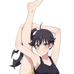 This is a pixiv picture whose title is I字バランス火憐.