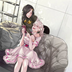 This is a pixiv picture whose title is ふたりごと.