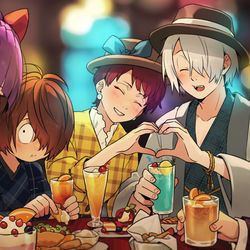 This is a pixiv picture whose title is ゲ謎HUBコラボまとめ.