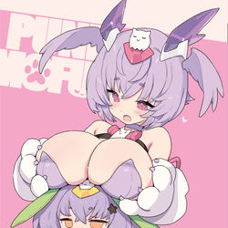 This is a pixiv picture whose title is おおきいプニモフ🦉🐺.