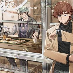 This is a pixiv picture whose title is 朝.