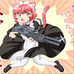 This is a pixiv picture whose title is 地下室には行かないのです！.