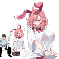 This is a pixiv picture whose title is でかシャツバニー.