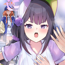 This is a pixiv picture whose title is 夜のトレーニング手伝います！！♡.
