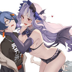 This is a pixiv picture whose title is 魅魔化ビビアン.