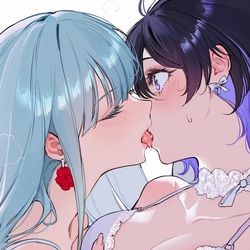 This is a pixiv picture whose title is 風純の百合.