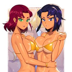 This is a pixiv picture whose title is STARFIRE BLACKFIRE.