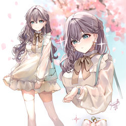 This is a pixiv picture whose title is 桜デート.