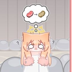 This is a pixiv picture whose title is meat.
