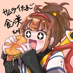 This is a pixiv picture whose title is サムライたまご食べ美.