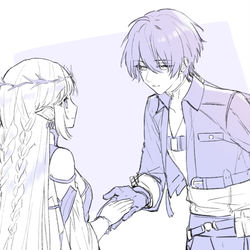 This is a pixiv picture whose title is 漂泊くんとカルテジア.