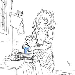 This is a pixiv picture whose title is SSDを注ぐ女.