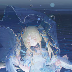 This is a pixiv picture whose title is 🌕.