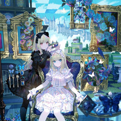 This is a pixiv picture whose title is アリスと記憶の御屋敷で.
