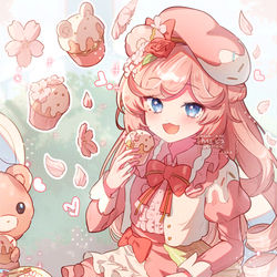 This is a pixiv picture whose title is 🌸×🧁.
