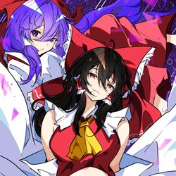 This is a pixiv picture whose title is 新旧霊夢.