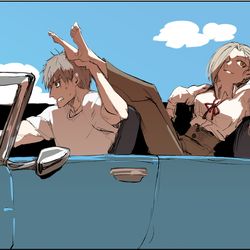 This is a pixiv picture whose title is キセルとSJ.