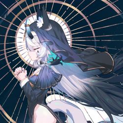 This is a pixiv picture whose title is 修女猫.