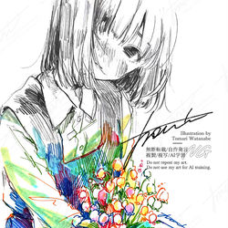 This is a pixiv picture whose title is 『 無垢 』.