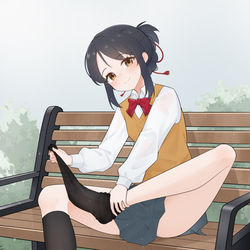This is a pixiv picture whose title is Commission 宮水三葉.