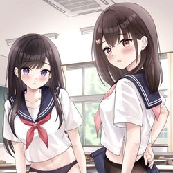 This is a pixiv picture whose title is 「あっ……」.