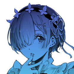 This is a pixiv picture whose title is レム.