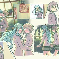 This is a pixiv picture whose title is A letter.