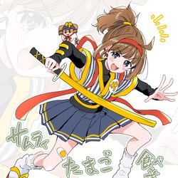 This is a pixiv picture whose title is サムライたまご食べ美ちゃん.
