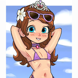 This is a pixiv picture whose title is Beach Sofia.