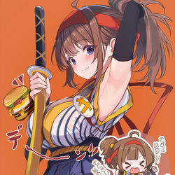 This is a pixiv picture whose title is サムライたまご食べ美.